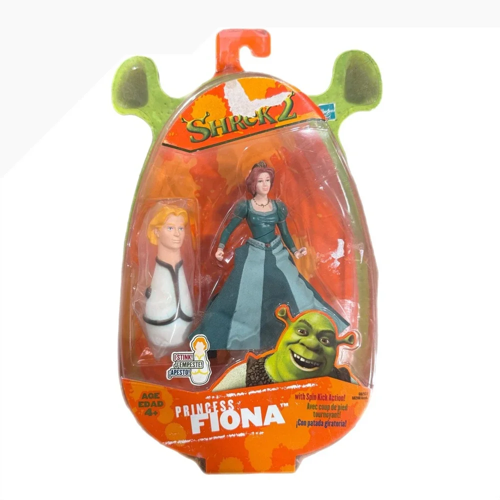 Hasbro Shrek 2 Princess Fiona Action Figure Spin Kick Action Prince Charming